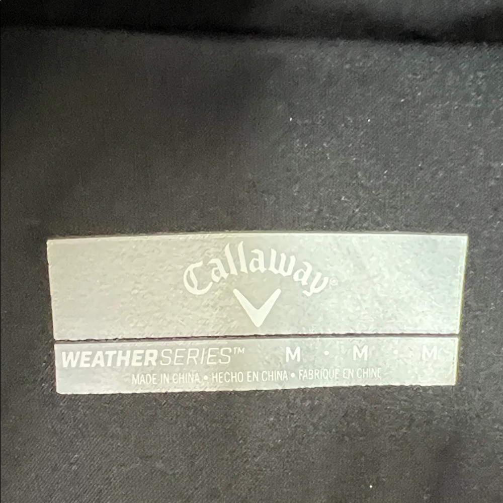 Callaway Black Rain Jacket - Picture 2 of 4